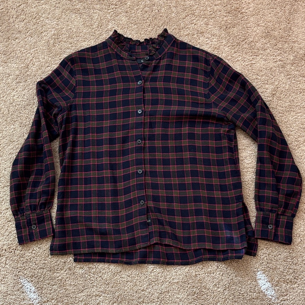 New NWT Rails Andi Plaid Flannel Button Down Shirt Size XS